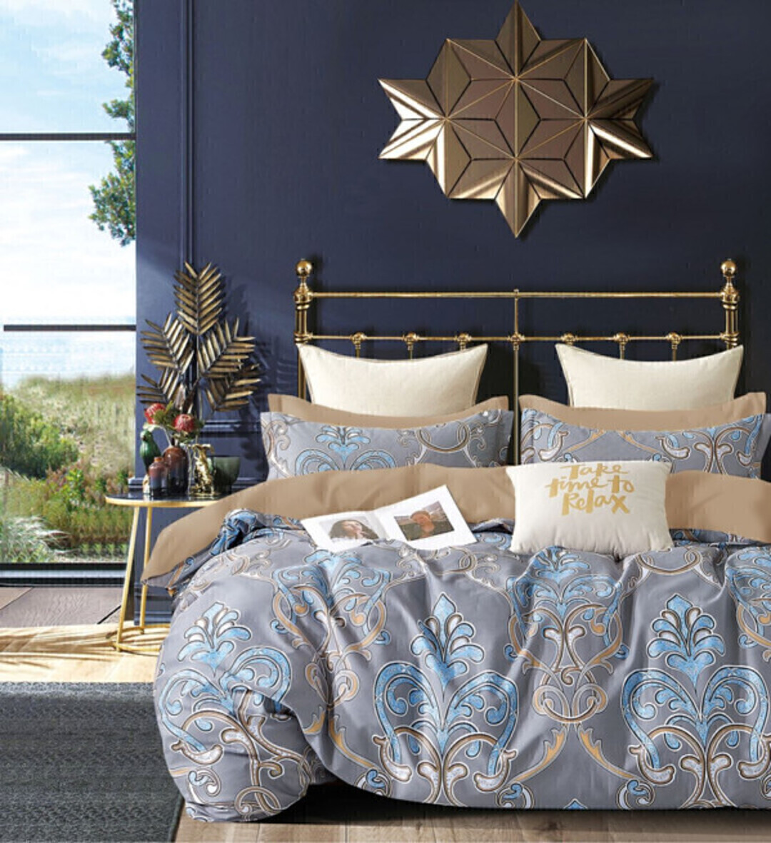 КПБ евро сатин в коробке CS Вальтери Скидка <CS-2>