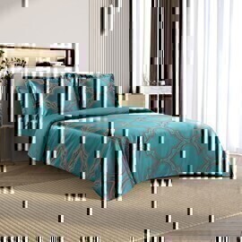 КПБ евро сатин-жаккард в чемодане Эстетика <Альфредо>