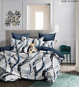 КПБ поплин Оливковая коллекция с простыней на резинке Реноме 